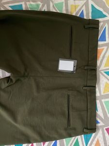 Olive Green Casual Pants