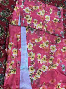 Floral Print Wrap Around Long Skirt