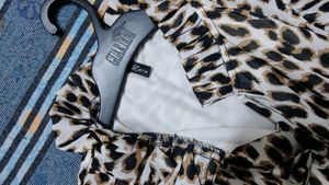 Lightly Tiger Print Lightest Brown One Piece