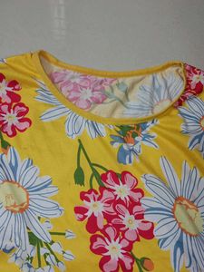 Floral Yellow T-Shirt