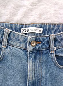 Zara Long Wide Leg Jeans