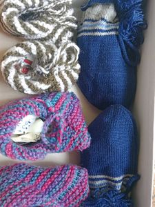 5 Woollen Socks For New Born Baby