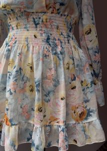 Floral Print Mini Dress