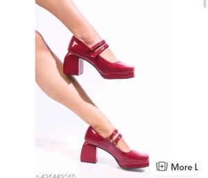 RED/MAROON MARY JANE HEELS