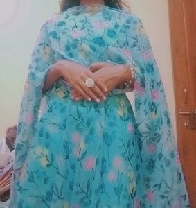 Floral Print Salwar Kameez