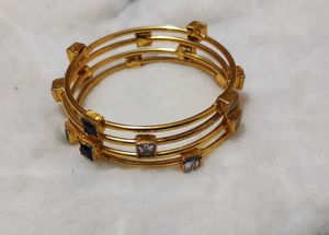Gold Coated Bangles Women New