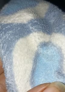 White Blue Woollen Shoes In Regular Domestic Use