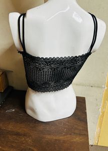 Black &amp; White Lace Bralette Combo
