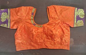 Orange Saree Blouse