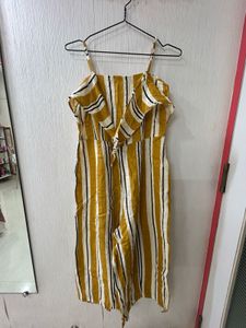 Striped Ruffle Jumpsuit