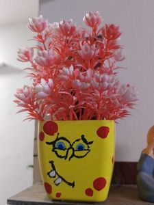 Cute Monster Plant with hand painting 🎨