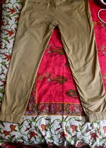 Brown Joggers Men Used Only (One Time) No Flaws
