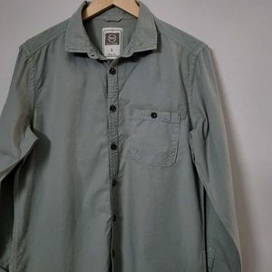 Rig Utility Olive Green Denim Look Shirt