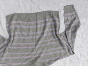 H&amp;M Striped Knit Pullover Sweater