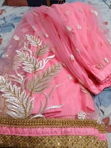 Bright Baby Pink Lehenga Dupatta Set