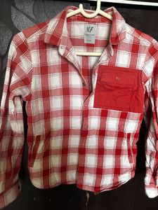 Trendy Red Plaid Flannel Shirt