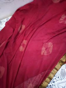 Chiffon Fabric Dupatta Maroon Colour