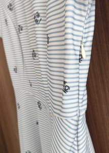 Cute White Stripe Dress: Honey By Pantaloons - S