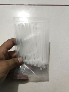 4Inch Nylon Self Locking Cable Ties, Heavy Duty Strong Zip Wire Tie. Pack of 100pc