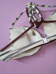 New Striped Bikini Top