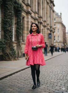 💖Retro Pop Zig-Zag Mini Dress:Brunch 2 Jazz VIBES
