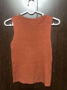 Rust Sleeveless Top