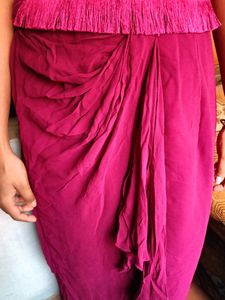 Designer Drape Skirt And Blause