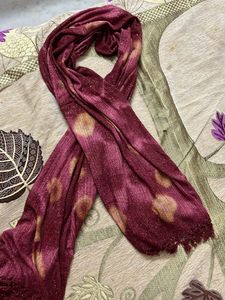 maroon shimmery stole