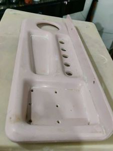 Two Bathroom Pata With One Tooth Brush Holder