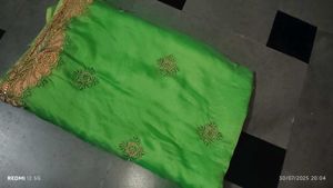 Green High Work Saree