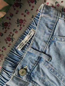 Light Wash Cargo Jeans