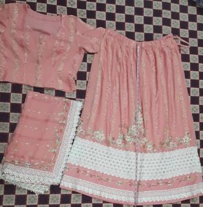 Beautiful Peach Festive Wear Lehenga Choli