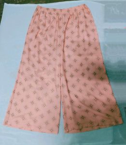 Women Printed Palazzo Light Orange 🧡