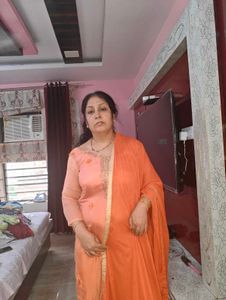 Peach Embellished 3 Pcs Kurta Set With Free Gift