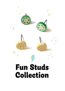 Fun Stud Earrings 🍋‍🟩🍍