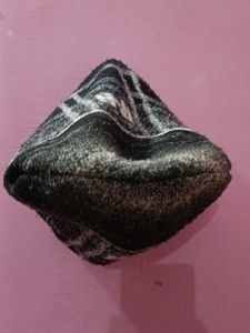 Vintage Black Plaid Beanie