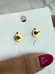 Golden Double Jumkha Earrings