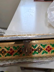 Peacock Silver And Bronze Meenakari Box