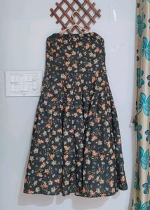 Floral Midi Tube Dress Cum Mermaid Skirt