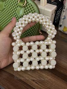 Mini Beaded Bag With Chain Too