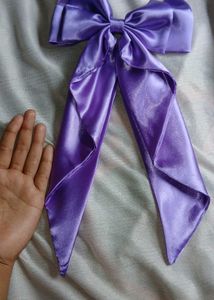 Satin Big Hair Bow And Washable 😊
