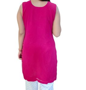 Pink kurti For Women