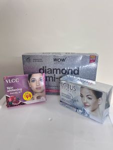 Facial Kit Bundle: VLCC, Lotus Herbals, WOW