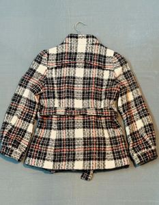 Plaid Belted Coat