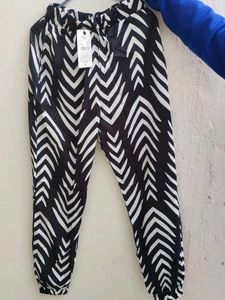 Patterned Casual Trousers