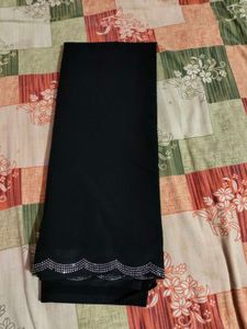 Black Embellished Saree