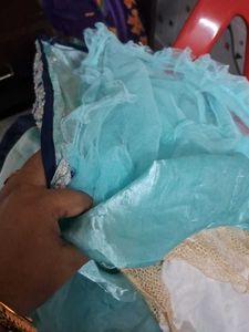 small girl  sky blue  stylish frock