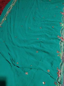 Elegant Green Saree