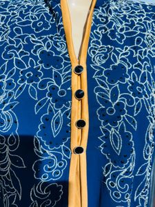 Beautiful Blue Embroidered Kurta