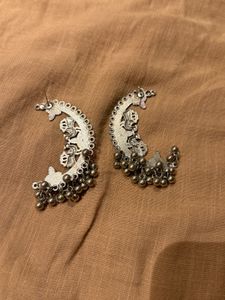 Silver Jumka Earrings